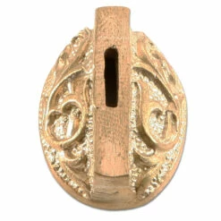 Guard - Floral Scroll VIII - (1-1/8 X 7/8 X 1/2) - [0.355 X 0.075 Slot] - Bronze -Knife Kits Sales Shop 440035B img3 1500