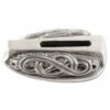 Guard - Braided Knot IX - (1-1/4 X 5/8 X 3/8) - [0.6 X 0.08 Slot] - Nickel Silver