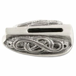 Guard - Braided Knot IX - (1-1/4 X 5/8 X 3/8) - [0.6 X 0.08 Slot] - Nickel Silver