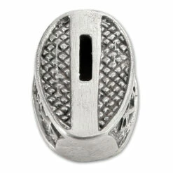 Guard - Braided Knot - (1-1/8 X 5/8 X 3/8) - [0.4 X 0.085 Slot] - Nickel Silver -Knife Kits Sales Shop 440062N img3 1500