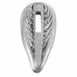 Guard - Feather - (1-5/8 X 3/4 X 1/4) - [0.46 X 0.11 Slot] - Nickel Silver -Knife Kits Sales Shop 440063N img3 1500