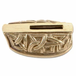 Guard - Celtic Motif - (1-1/4 X 3/4 X 3/8) - [0.575 X 0.085 Slot] - Bronze