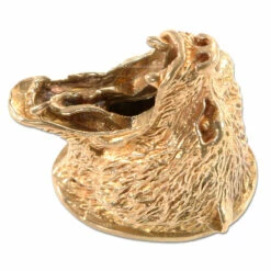 Guard - Growling Bear - (1-1/8 X 3/4 X 1-1/4) - [0.59 X 0.12 Slot] - Bronze