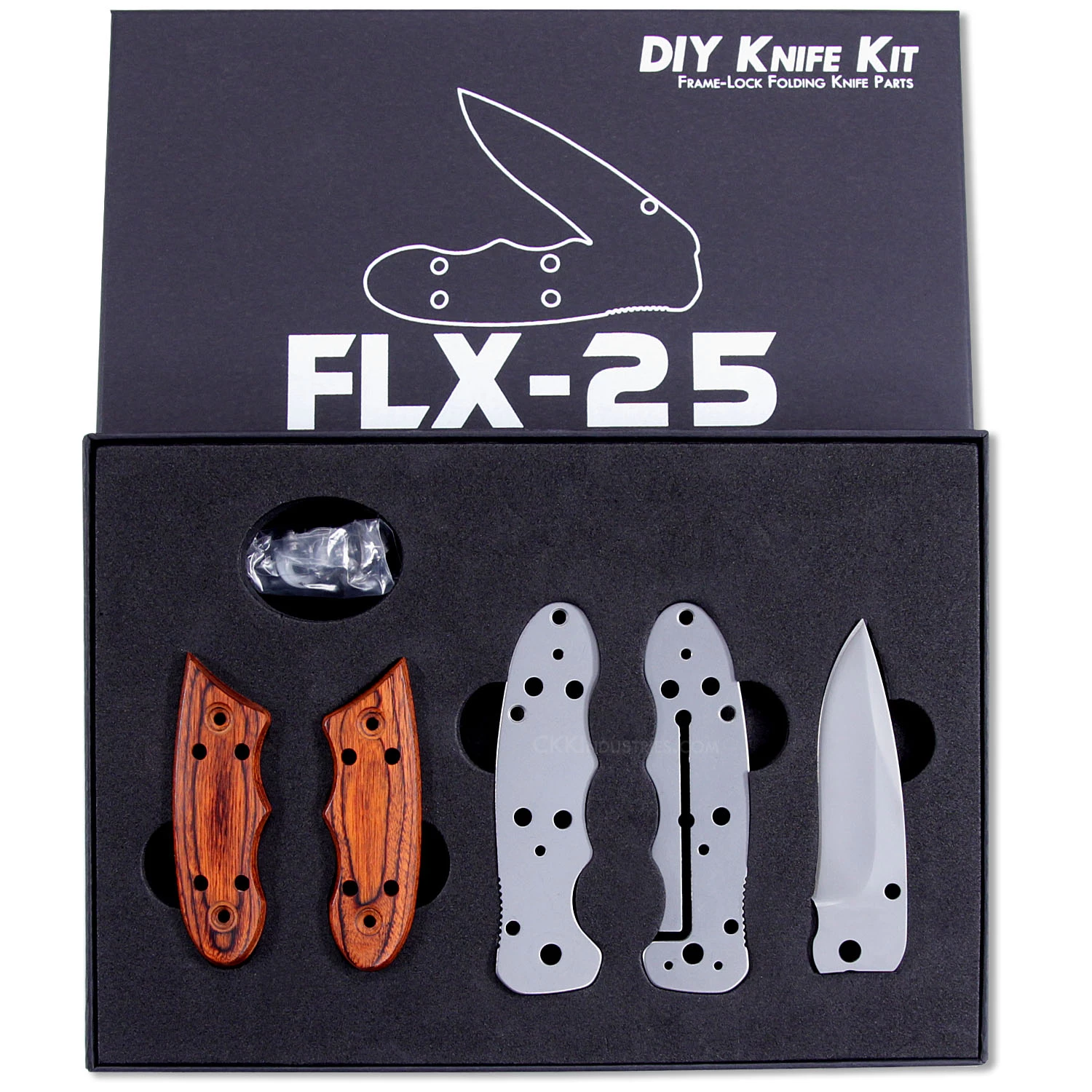 FLX25 - Frame Lock Folding Knife - DIY Parts Kit 3 FLX25 - Frame Lock Folding Knife - DIY Parts Kit