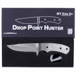 *Drop Point Hunter - Full Tang - DIY Blade Kit W/Mahogany Scales -Knife Kits Sales Shop 462d7324 f024 42e2 b4d3 d0660704699a