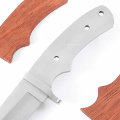 *Drop Point Hunter - Full Tang - DIY Blade Kit W/Bloodwood Scales (pre-machined) -Knife Kits Sales Shop 46bf1b81 e2b6 4098 9a0c e9cd1d0c044f