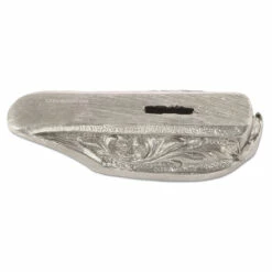 Guard - Floral Scroll VI - (1-5/8 X 5/8 X 3/8) - [0.4 X 0.06 Slot] - Nickel Silver