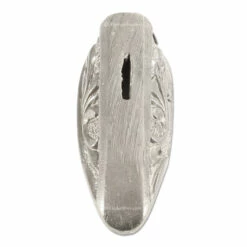 Guard - Floral Scroll VI - (1-5/8 X 5/8 X 3/8) - [0.4 X 0.06 Slot] - Nickel Silver -Knife Kits Sales Shop 500449N img3 1500