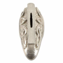 Guard - Braided Knot VIII - (1-1/2 X 5/8 X 1/2) - [0.41 X 0.06 Slot] - Nickel Silver -Knife Kits Sales Shop 500454N img3 1500