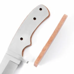 *Drop Point Hunter - Full Tang - DIY Blade Kit W/Lacewood Scales (pre-machined) -Knife Kits Sales Shop 5d18b6b3 c2ed 4b9a 9fd4 ae5ac42581a3