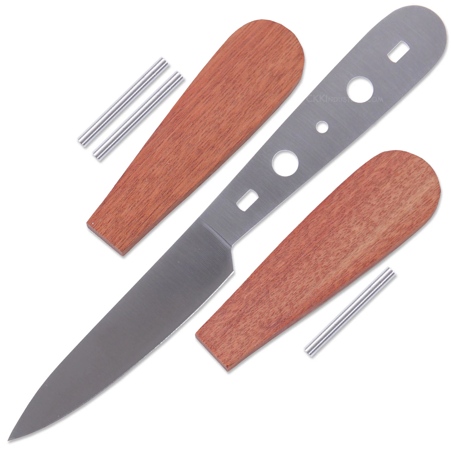 *Savannah Paring Knife Combo Kit - DIY Blade W/Bloodwood Scales 3 *Savannah Paring Knife Combo Kit - DIY Blade W/Bloodwood Scales