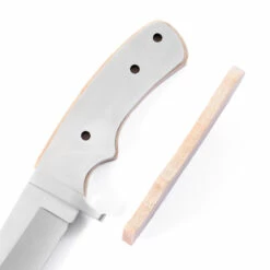 *Drop Point Hunter - Full Tang - DIY Blade Kit W/Curly Maple Scales (pre-machined) -Knife Kits Sales Shop 6f435f03 f497 4da9 8a10 12efea13595e