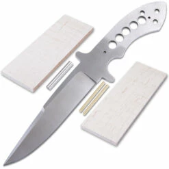 Rambler - Master Series Fixed Blade Knife Kit - (DIY Parts Kit W/Curly Maple Scales)