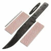 *Texas Bowie Knife Kit - (USA Damascus) - DIY Blade Kit W/Lacewood Scales -Knife Kits Sales Shop AD0008BLP rsk lacewood 1 1500