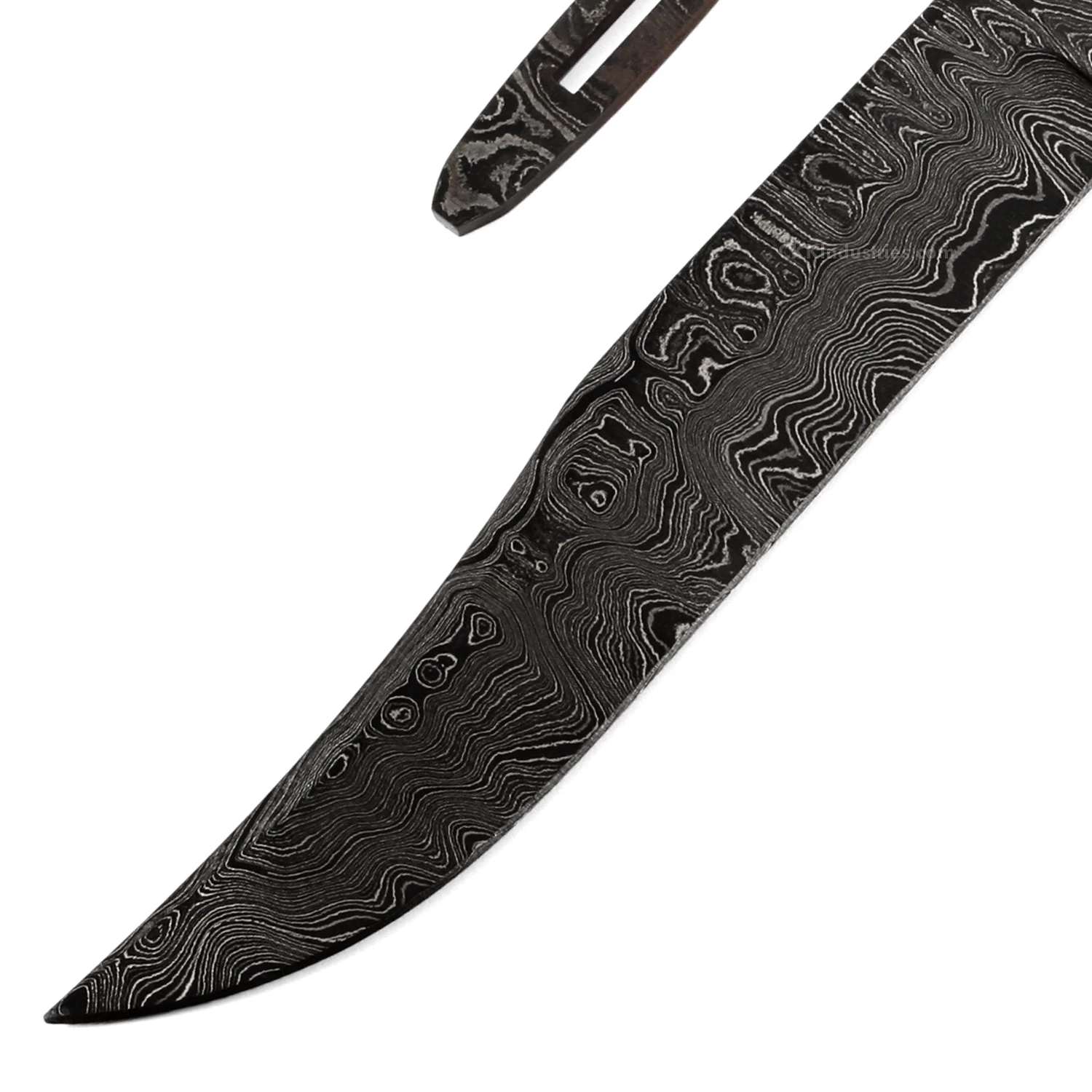 **Texas Bowie Knife Kit - (USA Damascus) - DIY Knife Kit - (Blade Blank & Pinstock Only) 4 **Texas Bowie Knife Kit - (USA Damascus) - DIY Knife Kit - (Blade Blank & Pinstock Only) - Image 2