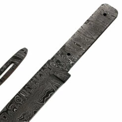 *Texas Bowie Knife Kit - (USA Damascus) - DIY Blade Kit W/Katalox Scales -Knife Kits Sales Shop AD0008BL img3 1500 4