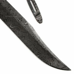 *Texas Bowie Knife Kit - (USA Damascus) - DIY Blade Kit W/Canarywood Scales 13 *Texas Bowie Knife Kit - (USA Damascus) - DIY Blade Kit W/Canarywood Scales -Knife Kits Sales Shop AD0008BL img5 1500 8