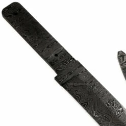 *Texas Bowie Knife Kit - (USA Damascus) - DIY Blade Kit W/Lacewood Scales -Knife Kits Sales Shop AD0008BL img6 1500 5