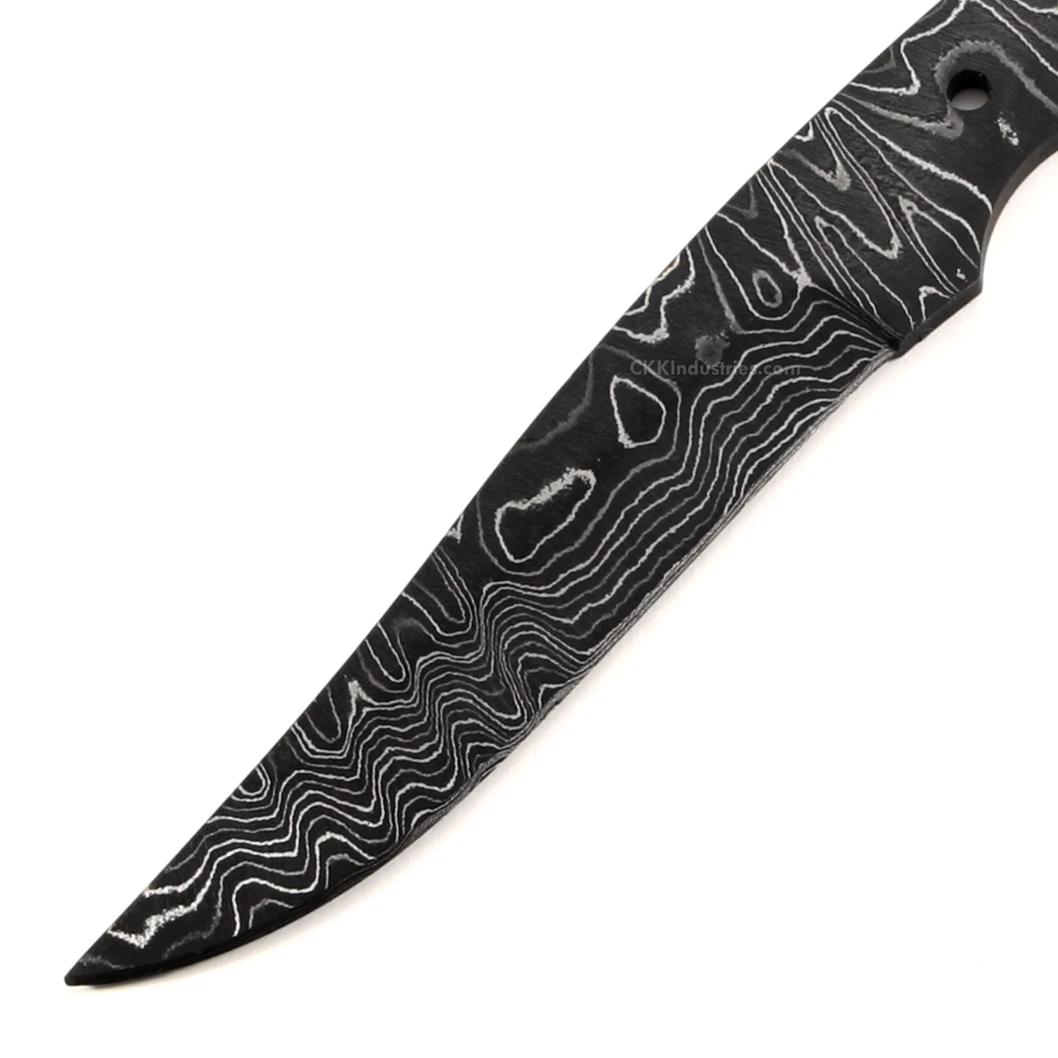 *Side Spur Knife Kit - (USA Damascus) - DIY Blade Kit W/Mahogany Scales 4 *Side Spur Knife Kit - (USA Damascus) - DIY Blade Kit W/Mahogany Scales - Image 2