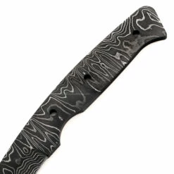 *Side Spur Knife Kit - (USA Damascus) - DIY Blade Kit W/Yellowheart Scales -Knife Kits Sales Shop AD0009BL img3 1500 2