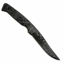 *Side Spur Knife Kit - (USA Damascus) - DIY Blade Kit W/Yellowheart Scales -Knife Kits Sales Shop AD0009BL img4 1500 2
