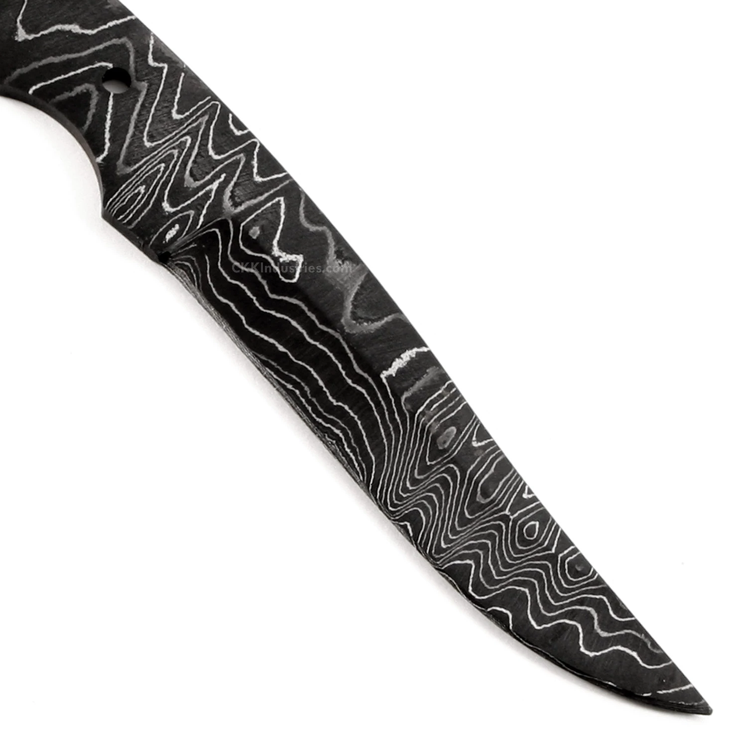 *Side Spur Knife Kit - (USA Damascus) - DIY Blade Kit W/Mahogany Scales 7 *Side Spur Knife Kit - (USA Damascus) - DIY Blade Kit W/Mahogany Scales - Image 5