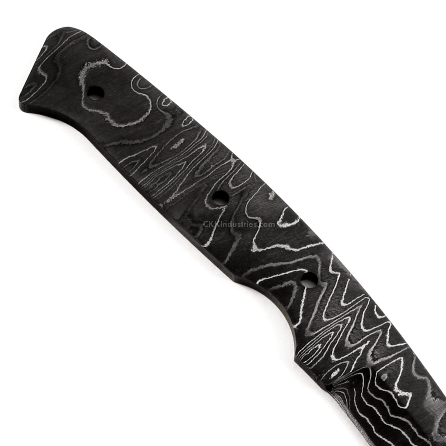 *Side Spur Knife Kit - (USA Damascus) - DIY Blade Kit W/Mahogany Scales 8 *Side Spur Knife Kit - (USA Damascus) - DIY Blade Kit W/Mahogany Scales - Image 6