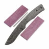 *Claw Knife Kit - (USA Damascus) - DIY Blade Kit W/Purpleheart Scales -Knife Kits Sales Shop AD0010BLP prphrt 1 1500