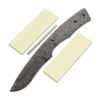 *Claw Knife Kit - (USA Damascus) - DIY Blade Kit W/Yellowheart Scales -Knife Kits Sales Shop AD0010BLP ylwhrt 1 1500