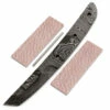 *Bushido Knife Kit - (USA Damascus) - DIY Blade Kit W/Lacewood Scales -Knife Kits Sales Shop AD0011BLP lacewood 1 1500