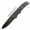 **Trail Lark Knife Kit - (USA Damascus) - DIY Knife Kit - (Blade Blank & Pinstock Only) -Knife Kits Sales Shop AD0013BLP 1 1500