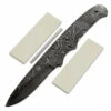 *Trail Lark Knife Kit - (USA Damascus) - DIY Blade Kit W/Curly Maple Scales -Knife Kits Sales Shop AD0013BLP crlympl rsk 1 1500