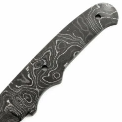*Trail Lark Knife Kit - (USA Damascus) - DIY Blade Kit W/Yellowheart Scales -Knife Kits Sales Shop AD0013BL img3 1500