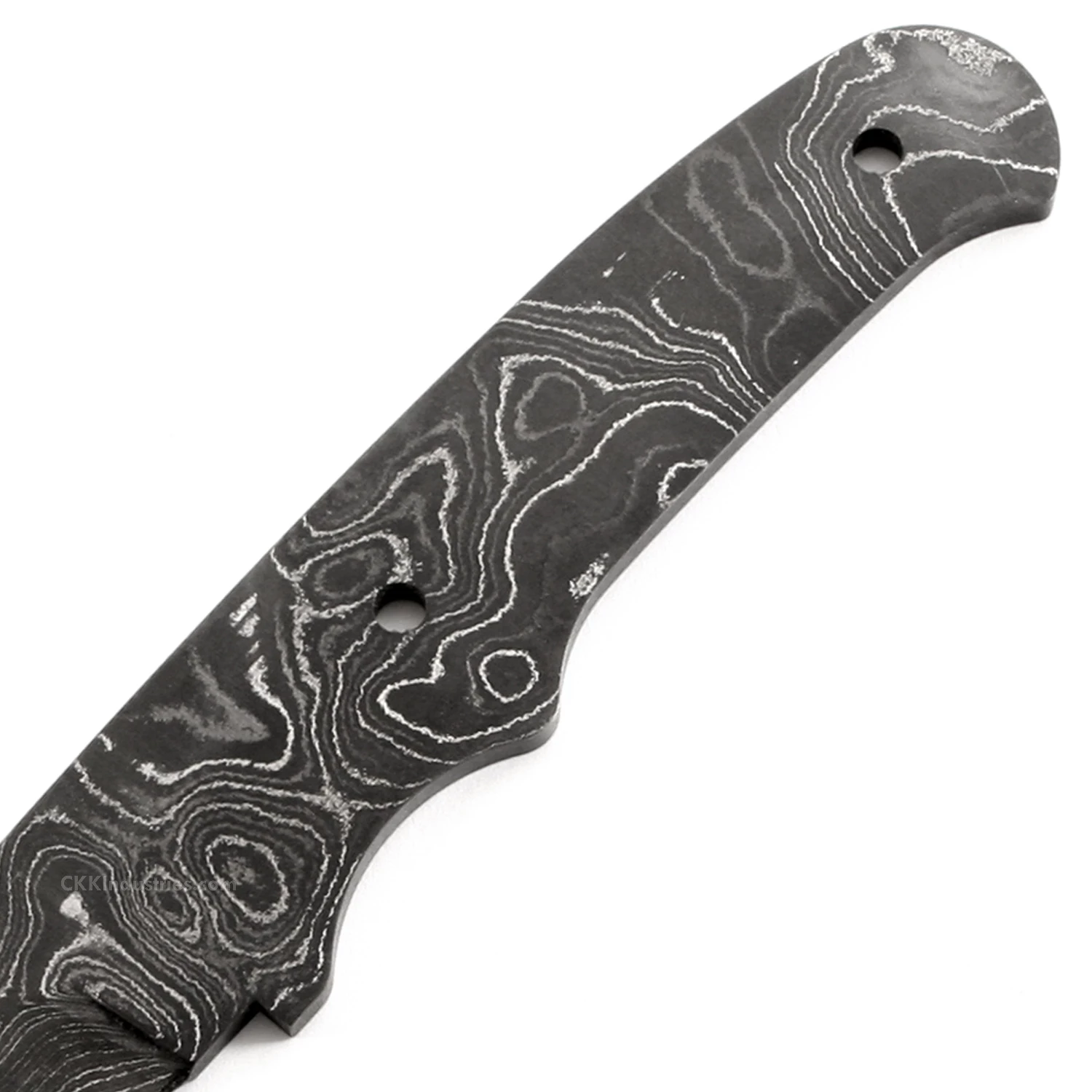 *Trail Lark Knife Kit - (USA Damascus) - DIY Blade Kit W/Walnut Scales 5 *Trail Lark Knife Kit - (USA Damascus) - DIY Blade Kit W/Walnut Scales - Image 3
