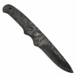 *Trail Lark Knife Kit - (USA Damascus) - DIY Blade Kit W/Yellowheart Scales -Knife Kits Sales Shop AD0013BL img4 1500