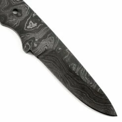 *Trail Lark Knife Kit - (USA Damascus) - DIY Blade Kit W/Mahogany Scales -Knife Kits Sales Shop AD0013BL img5 1500 2