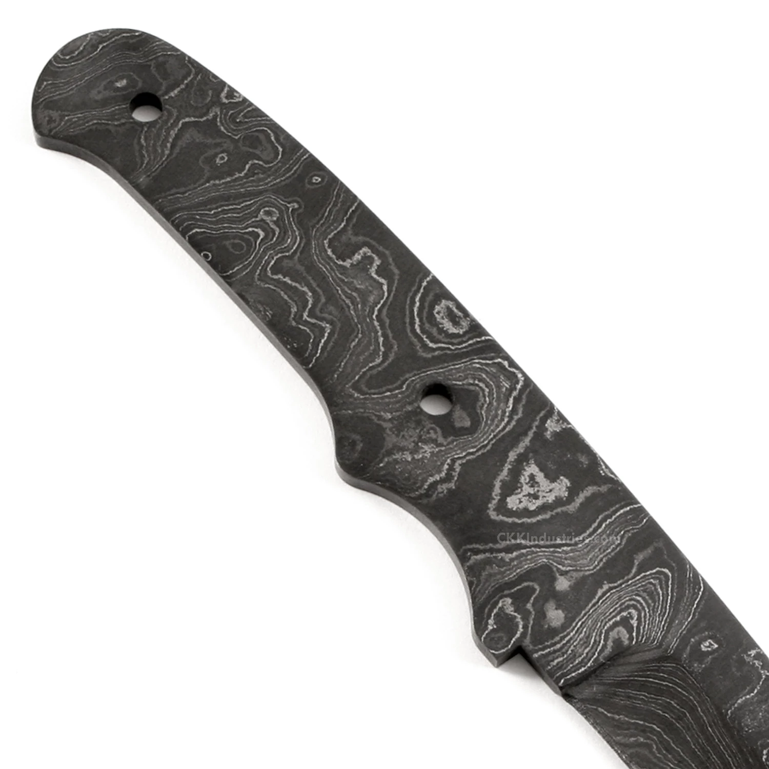 *Trail Lark Knife Kit - (USA Damascus) - DIY Blade Kit W/Walnut Scales 8 *Trail Lark Knife Kit - (USA Damascus) - DIY Blade Kit W/Walnut Scales - Image 6