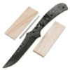 *Rebel Skinner XL Knife Kit - (USA Damascus) - DIY Blade Kit W/Canarywood Scales -Knife Kits Sales Shop AD0014BLP 85387 canary 1 1500