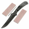 *Rebel Skinner XL Knife Kit - (USA Damascus) - DIY Blade Kit W/Lacewood Scales -Knife Kits Sales Shop AD0014BLP 85387 lace 1 1500