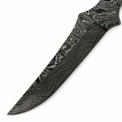 *Rebel Skinner Knife Kit - (USA Damascus) - DIY Blade Kit W/Lacewood Scales -Knife Kits Sales Shop AD0014BL img2 1500 1