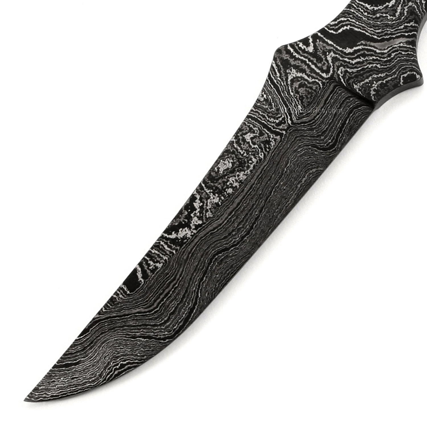 *Rebel Skinner XL Knife Kit - (USA Damascus) - DIY Blade Kit W/Katalox Scales 4 *Rebel Skinner XL Knife Kit - (USA Damascus) - DIY Blade Kit W/Katalox Scales - Image 2