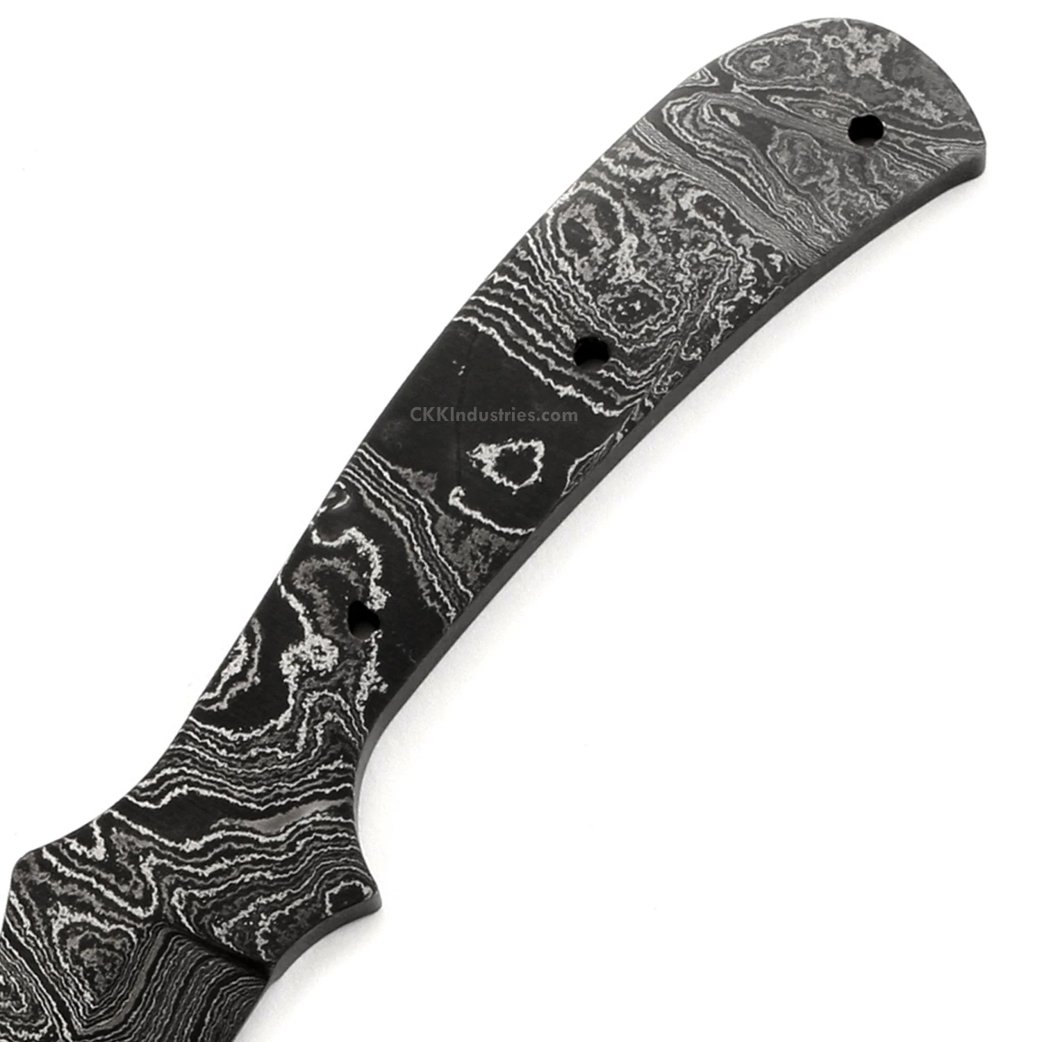 *Rebel Skinner XL Knife Kit - (USA Damascus) - DIY Blade Kit W/Yellowheart Scales 5 *Rebel Skinner XL Knife Kit - (USA Damascus) - DIY Blade Kit W/Yellowheart Scales - Image 3