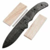 *Huntsman Knife Kit - (USA Damascus) - DIY Blade Kit W/Canarywood Scales