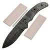 *Huntsman Knife Kit - (USA Damascus) - DIY Blade Kit W/Mahogany Scales -Knife Kits Sales Shop AD0016BLP rsk mahog 1 1500