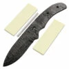 *Huntsman Knife Kit - (USA Damascus) - DIY Blade Kit W/Yellowheart Scales -Knife Kits Sales Shop AD0016BLP rsk ylwhrt 1 1500