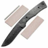 Rover Knife Kit - (USA Damascus) - DIY Blade Kit W/Mahogany Scales