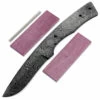 Rover Knife Kit - (USA Damascus) - DIY Blade Kit W/Purpleheart Scales 1 Rover Knife Kit - (USA Damascus) - DIY Blade Kit W/Purpleheart Scales -Knife Kits Sales Shop AD0017BLP PRPHRTL RSK img1 1500