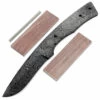 Rover Knife Kit - (USA Damascus) - DIY Blade Kit W/Walnut Scales -Knife Kits Sales Shop AD0017BLP WALNUTL RSK img1 1500