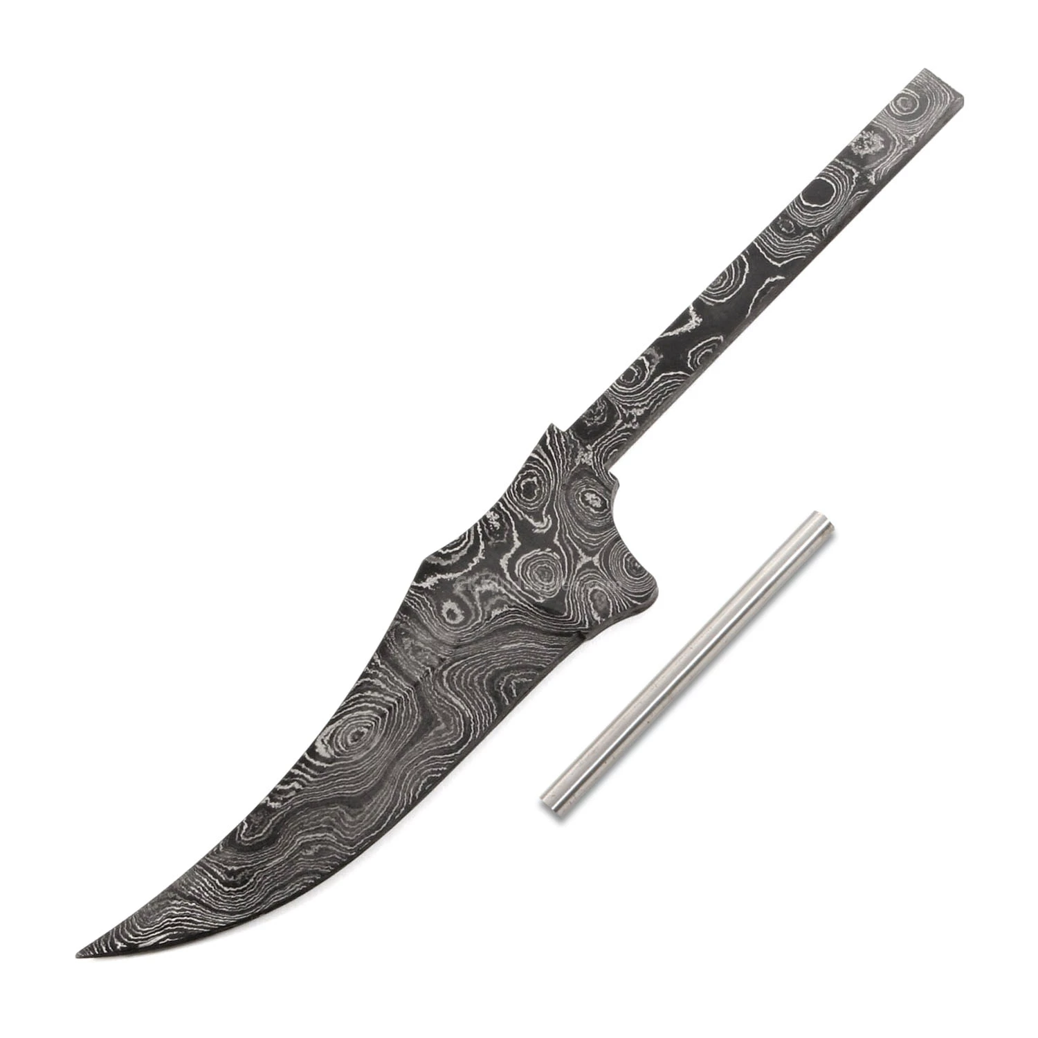 *Eastern Boot Knife Kit - (USA Damascus) - DIY Knife Kit - (Blade & Pinstock Only) 3 *Eastern Boot Knife Kit - (USA Damascus) - DIY Knife Kit - (Blade & Pinstock Only)