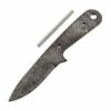 **Boot Fang Knife Kit - (USA Damascus) - Full Tang - (Blade & Pinstock Only) -Knife Kits Sales Shop AD0019BLP img1 1500